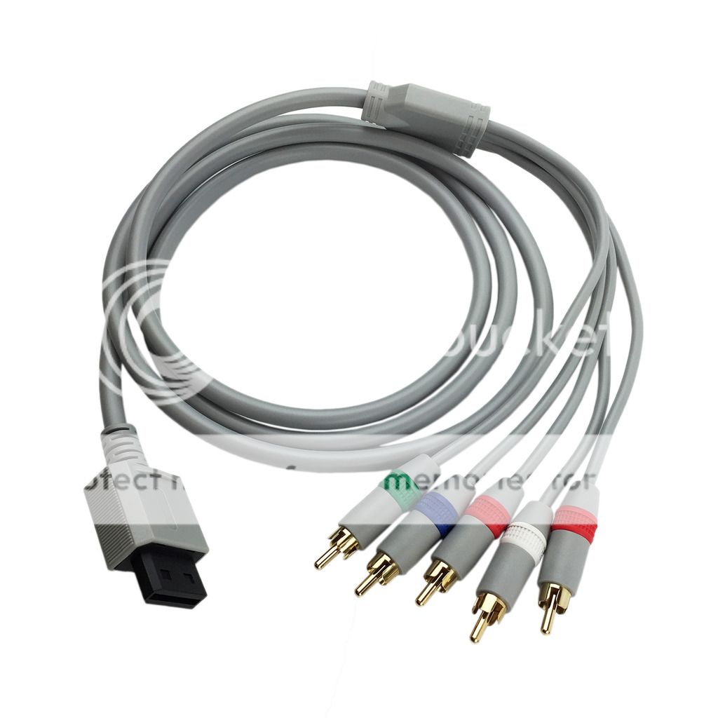 Video Component Cable HD TV AV 480p HDTV for Nintendo Wii + WiiU U